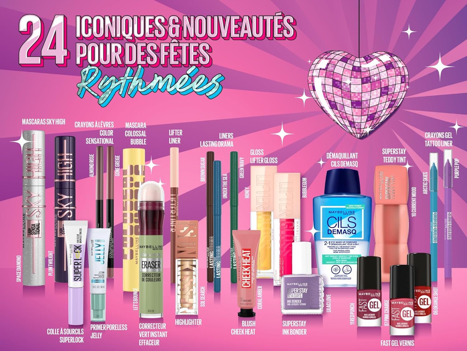 Maybelline Calendrier de l'Avent 2024 : Le Guide Ultime pour les Fêtes !